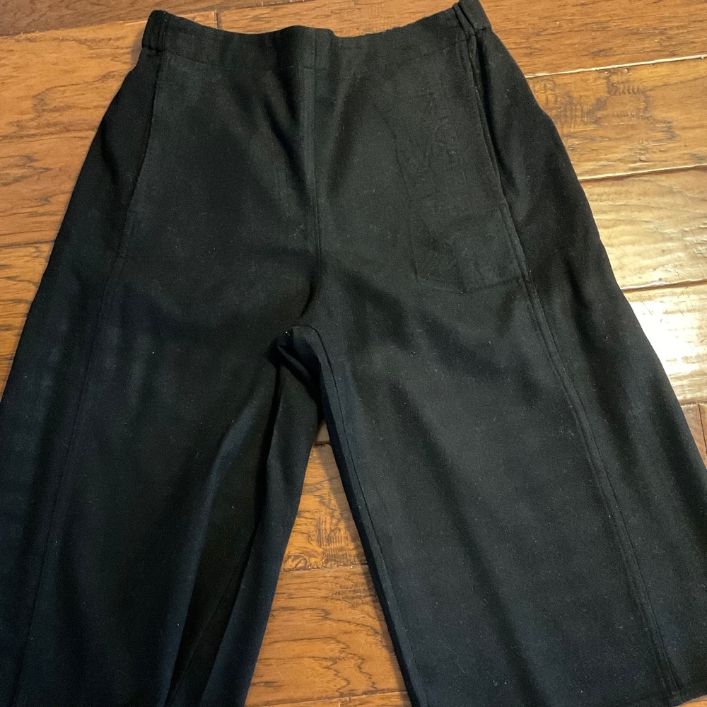 Uniqlo and Lemaire cropped wool/cashmere gaucho pants, size L